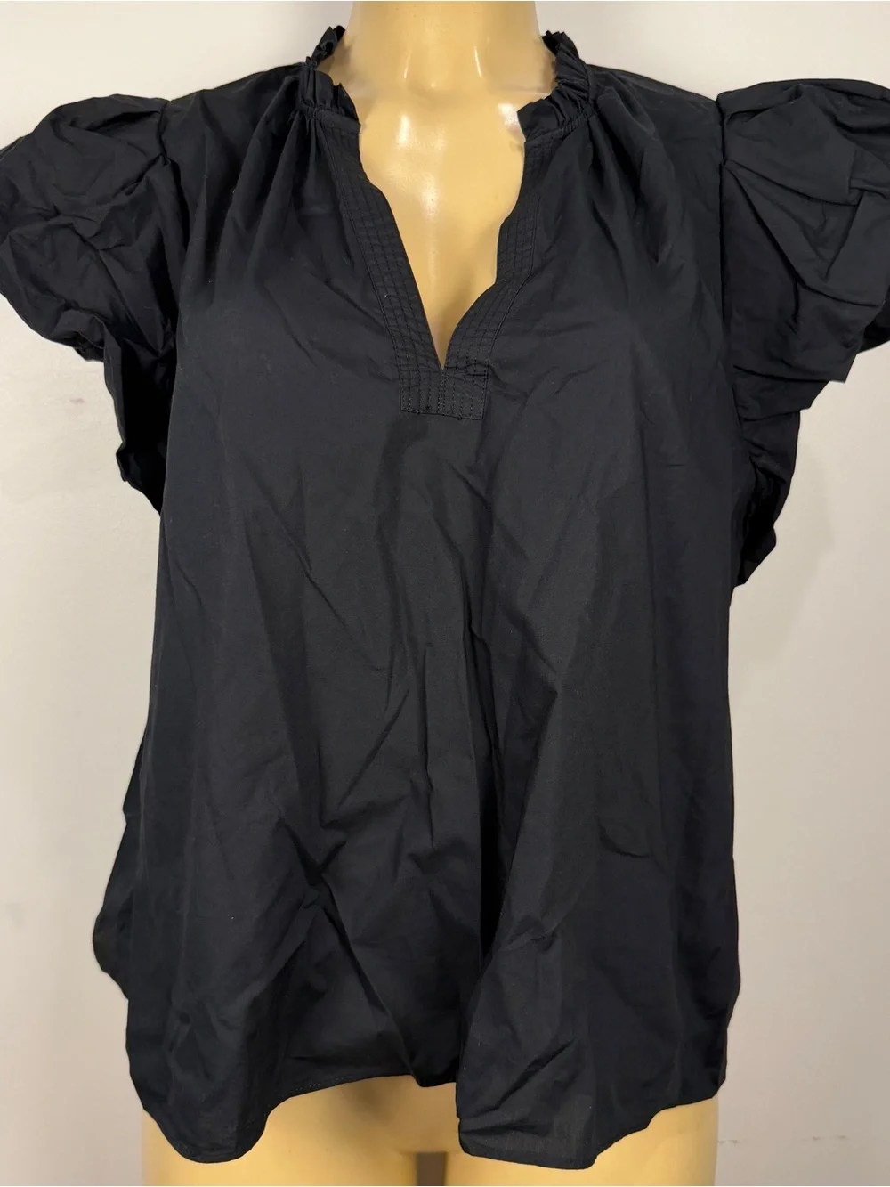 Ulla Johnson Evelyn Top Sz 16 Puff Sleeve Cotton Minimalist